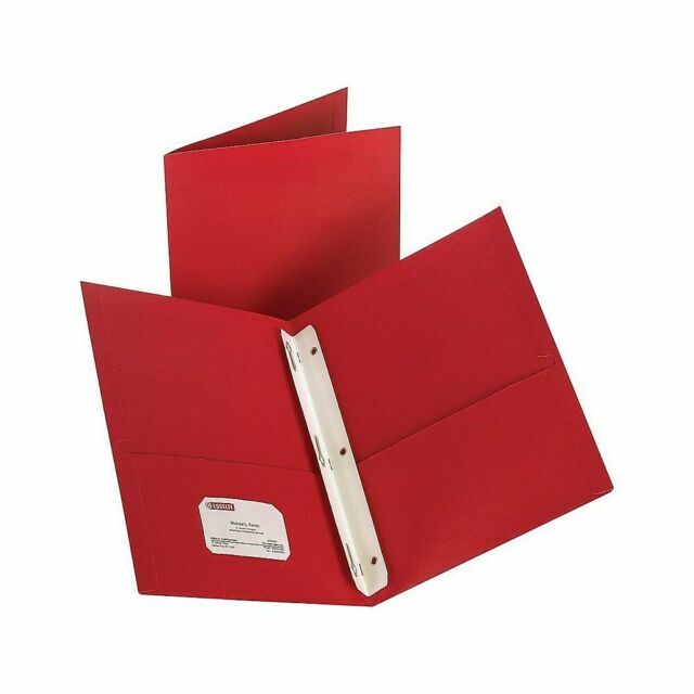 10 Per Pack Light Blue 57771 Oxford Twin Pocket Portfolio With Fasteners