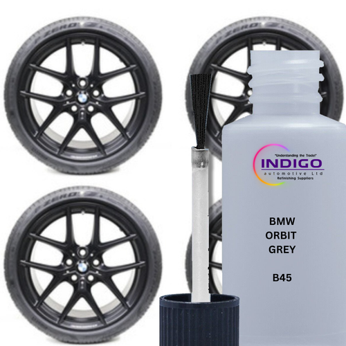 BMW Alloy Wheel colour code Orbit Grey B35 touch up pen paint brush