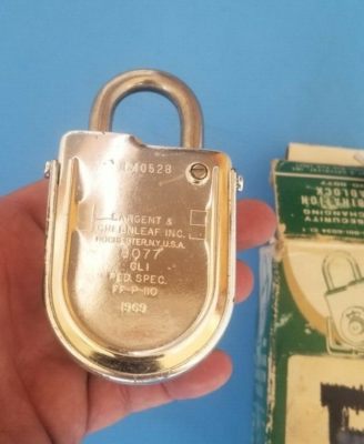 その他 US PADLOCK 8077AB Model 8077 High Security