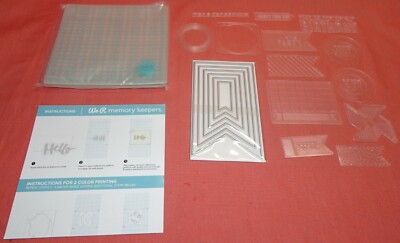 PARTY BIRTHDAY DIES FOLDERS PLATES KIT = We R Memory Keepers