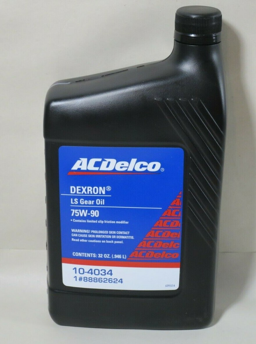 ACDelco 10-4034 Dexron 75W-90 LS Gear Oil 32oz 88862624 w