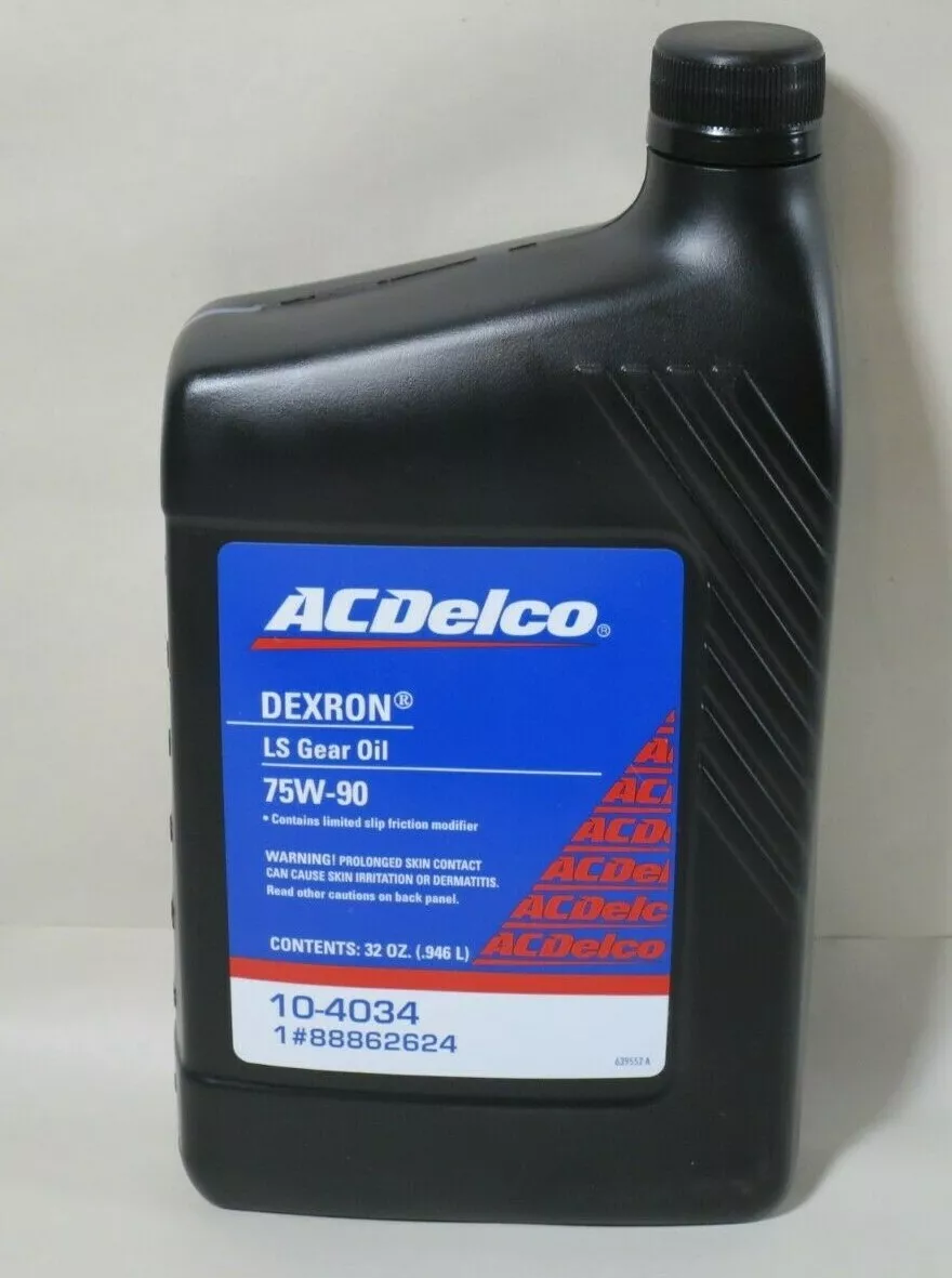 ACDelco 10-4034 Dexron 75W-90 LS Gear Oil 32oz 88862624 w 