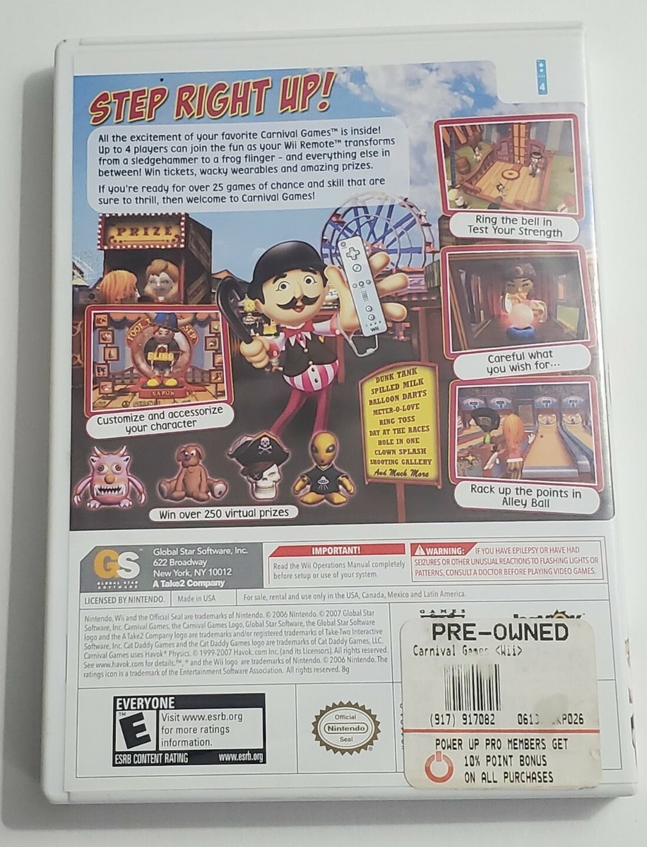 Wii Carnival Games Game tested & works 710425341847| eBay