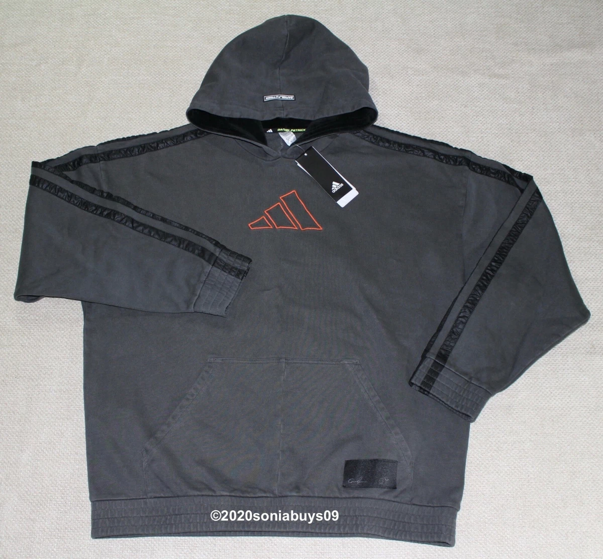 Sudadera con capucha para hombre Adidas Daniel Patrick x James Harden FR5635 negra roja tallas