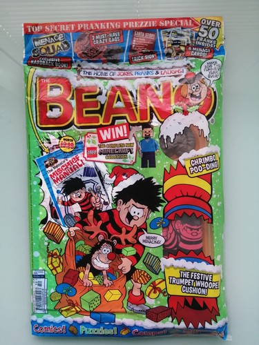 THE BEANO Comic 13. Dezember 2014 VERSIEGELT SELTEN enthält GESCHENKE GEBUNDENES BUCH