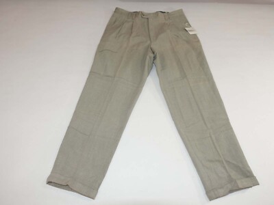 North 44 Men's Brushed Cotton Pants 38 x 33 NWT Khaki Beige
