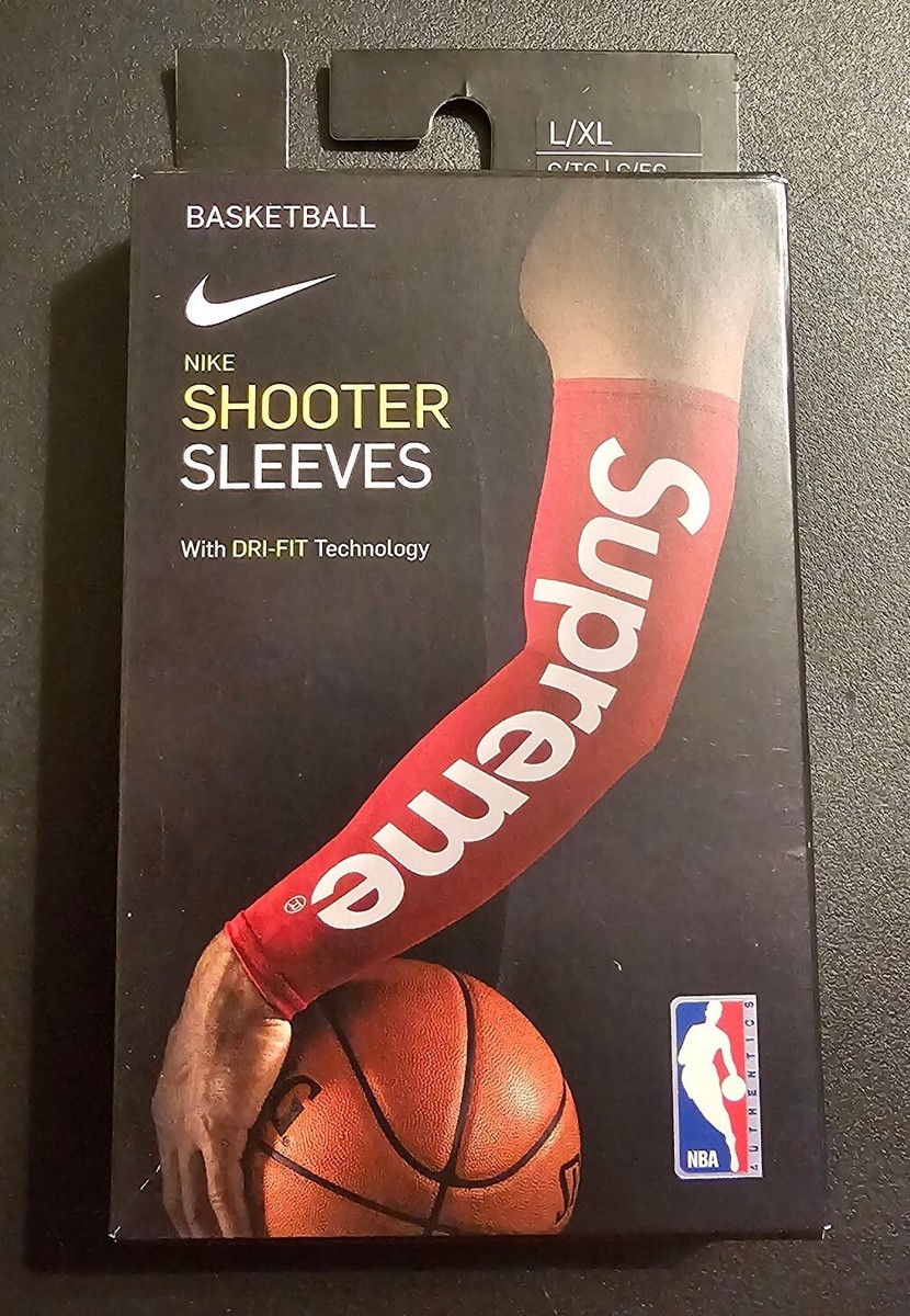 Supreme NBA Shooting Sleeves Nike FW17 Red Size L/XL New | eBay Supreme NBA Shooting Sleeves Nike FW17 Red Size L/XL New | eBay
