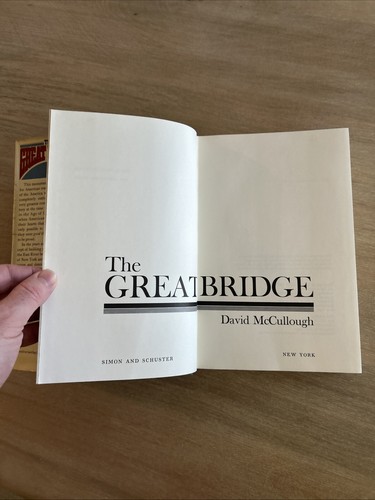 The Great Bridge By David McCullough First Edition First Printing - Imagen 6 de 11