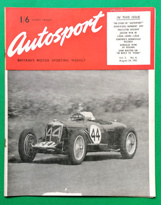 Autosport Aug 24th 1951 Vol 3 No8 - PESCARA GP - MONZA PROFILE - SILVERSTONE