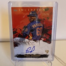 2021 Topps Inception ENOLI PAREDES Rookie Autograph /75 WS Astros Auto RC