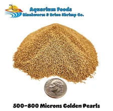 Golden Pearls 500-800 microns  Fry, Coral, Reef Tanks, Baby Food, Betta, Discus
