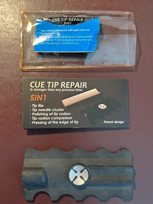 Champion 5 in 1 Cue Tip shaper/ Repair Tool Scuffer / Aerator/ Burnisher/ Radius