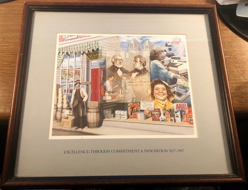 PROCTER &amp; GAMBLE * 150 Year Anniversary 1837-1987 Framed Print 16 wide ...