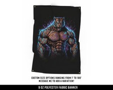 Motivational Fitness Cloth Banner - Large Gym Wall Art