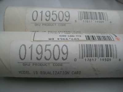 Bose Model 1 B Equalization Card, Freespace