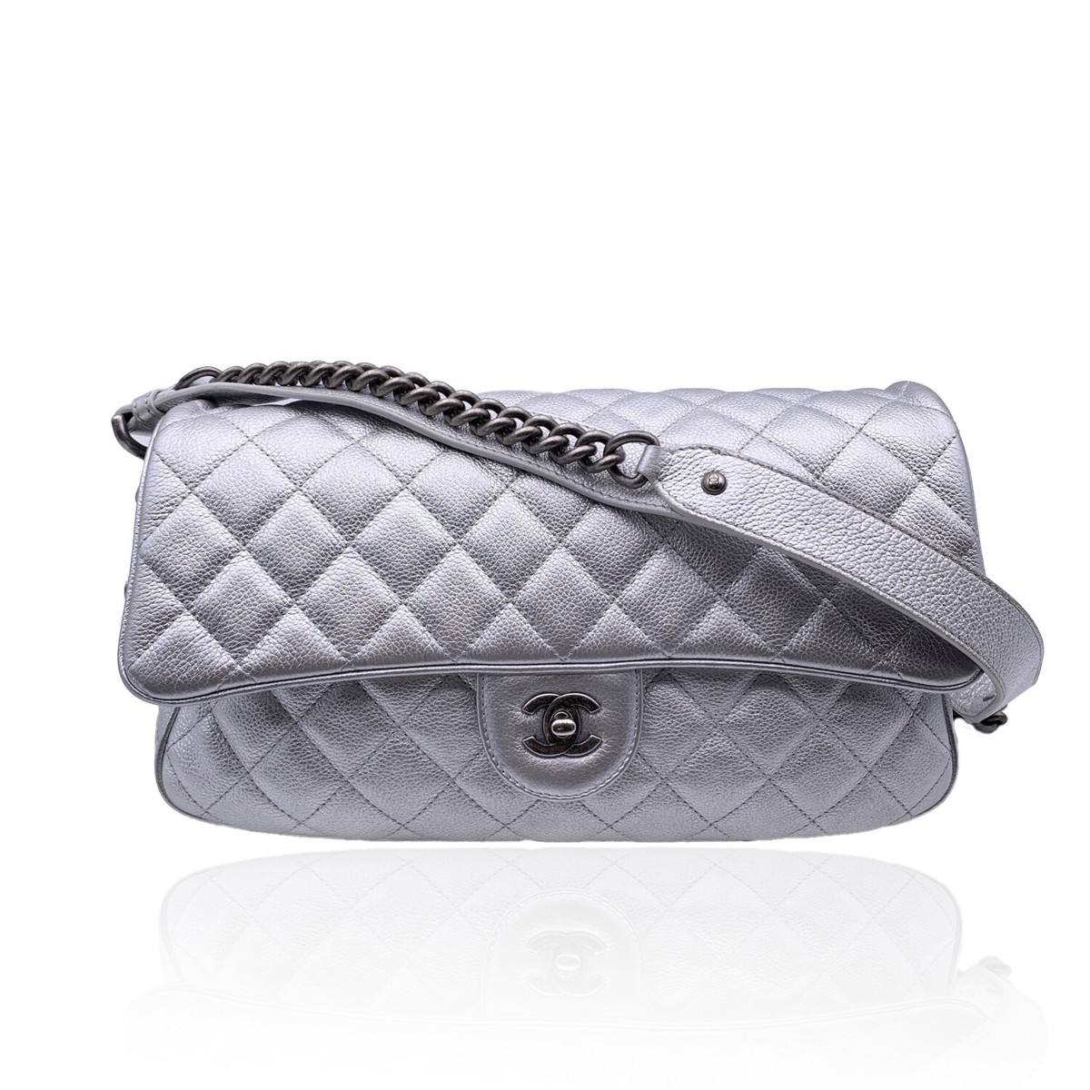 茶*様 Chanel Silver ヴィンテージバッグ s-l400.jpg