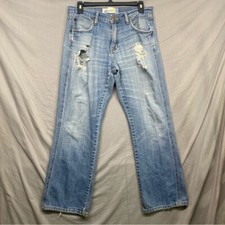Vintage Wrangler Jeans All-Cotton Denim Copper Rivets Leather Tag Women Size 31