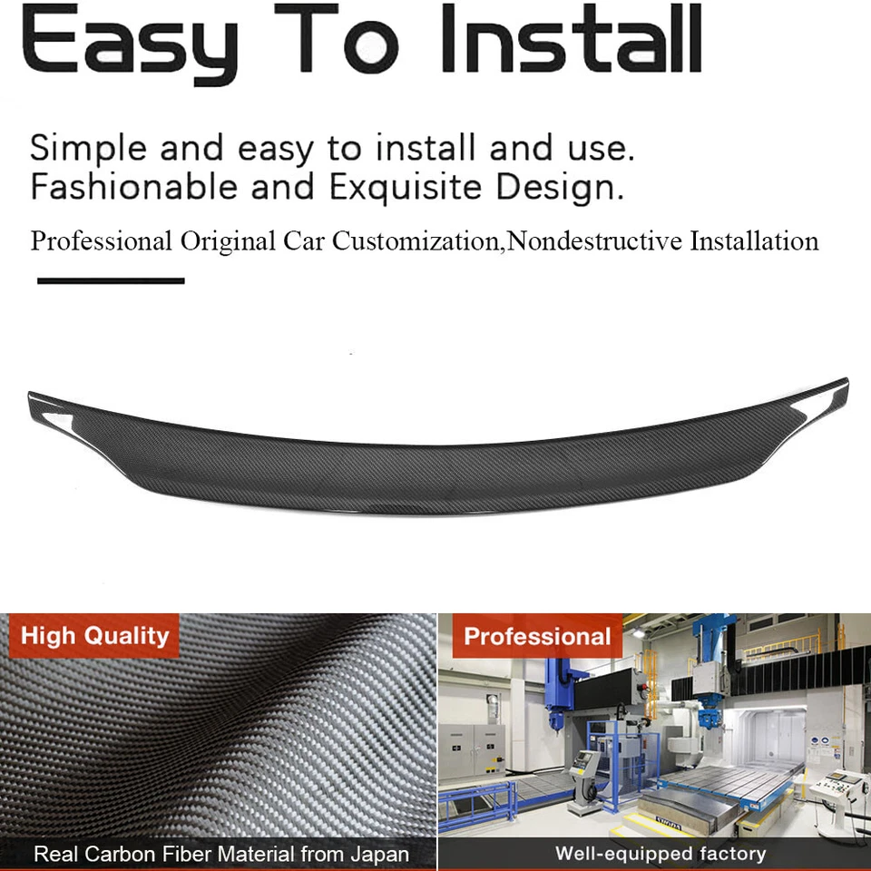 Alerón labial trasero Highkick carbono real para Audi S5 RS5 cupé 2009-2016 Foto 2 de 4