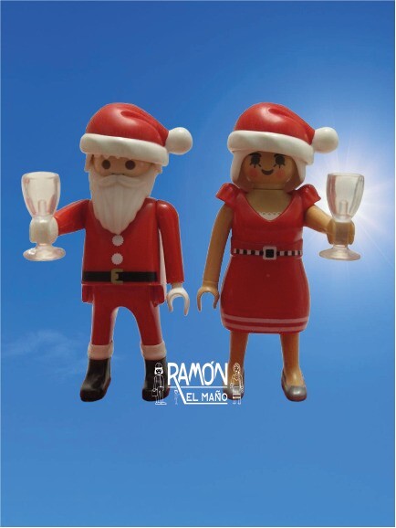 Custom Playmobil papa mama noel navidad christmas santa claus nicolas