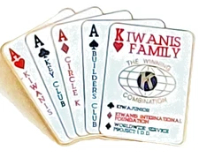 Kiwanis International Family 4 Aces Lapel Pin