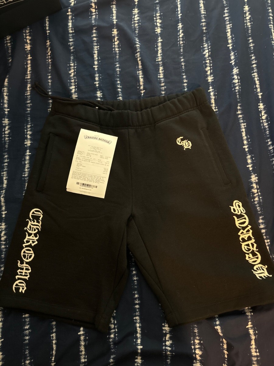 Chrome Hearts Slo Ride Logo Embroidered sweat shorts | eBay Chrome Hearts Slo Ride Logo Embroidered sweat shorts | eBay