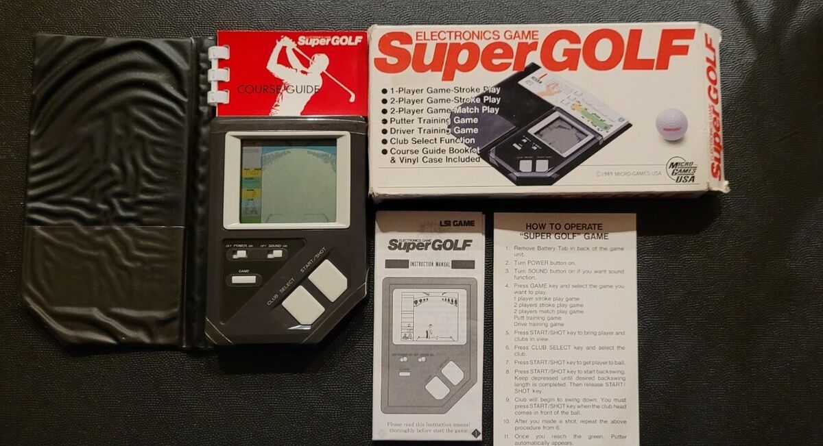 RARE VINATAGE ELECTRONICS GAME SUPER GOLF BY MICRO GAMES USA 1989 MADE IN  JAPAN