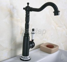 Oil Rubbed Brass Single Lever Swivel Kitchen Vessel Sink Faucet Mixer Tap snf651