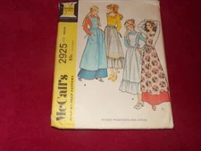🌺 1971 McCALL'S #2925 - LADIES COUNTRY APRON - PINAFORE - SKIRT PATTERN 12-14FF