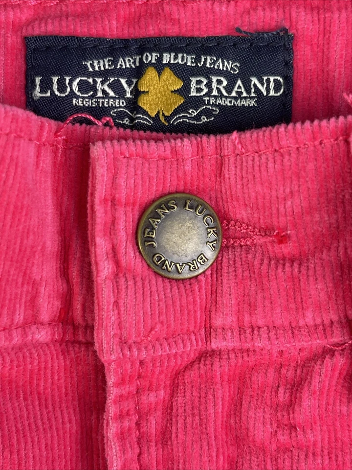 Новый с Ярлыками LUCK BRAND девочек розовый вельветовые брюки размер 3T ZOE JEGGING регулируемая талия - Изображение 3 из 4