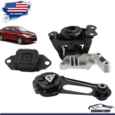 3* Engine & Trans Mount w/Bracket for Nissan Versa Versa Note 1.6L US 2012-2017
