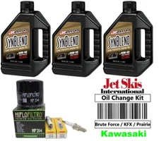 Synthetic Blend Oil change Kit for Kawasaki Prairie 650 700 Brute Force KFX 700