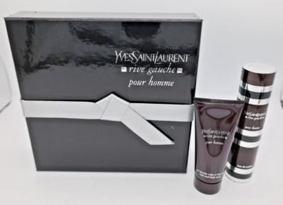 YSL Rive Gauche Pour Homme Set 4.2 oz / 125ml Spray Body Wash Vintage Finescents