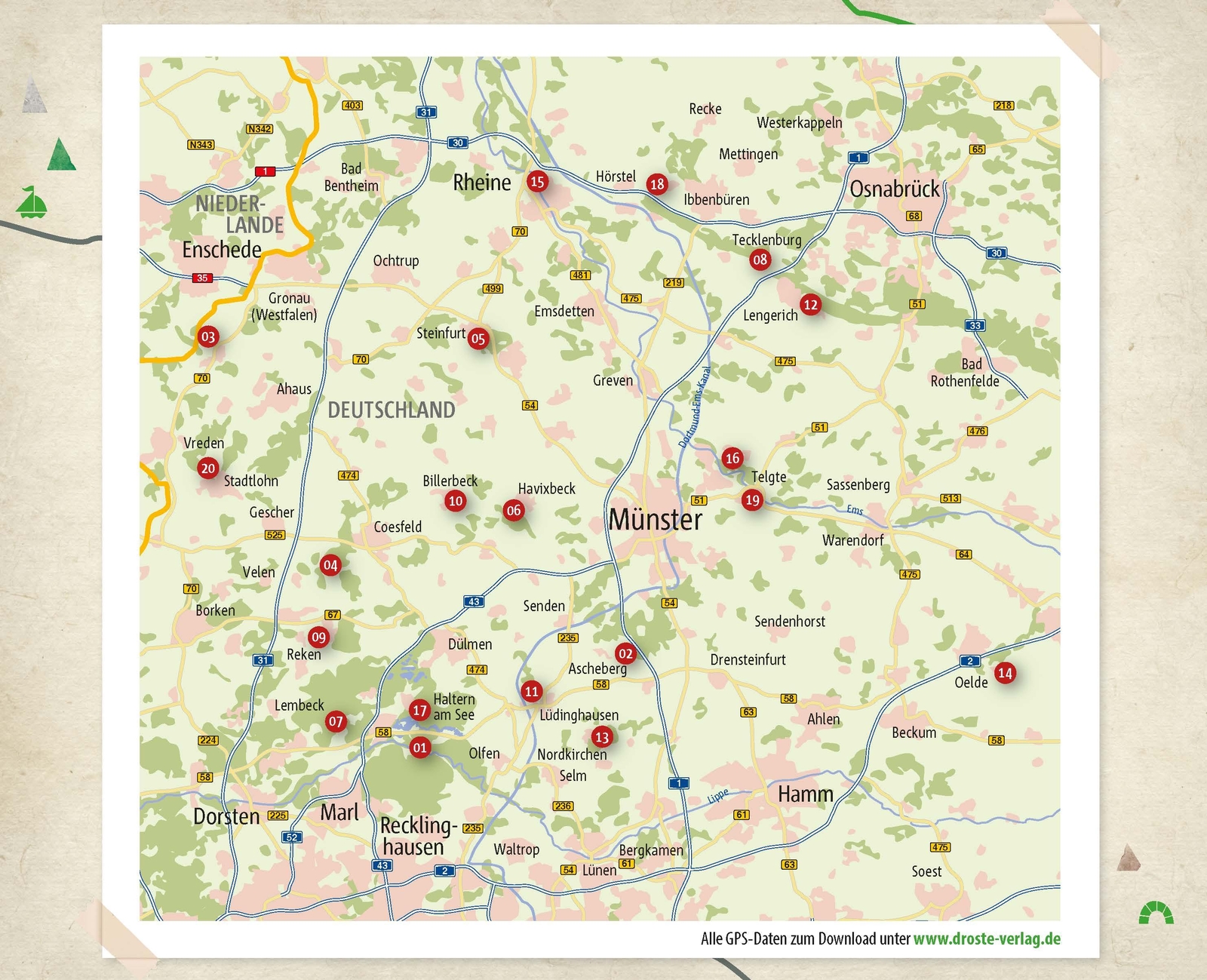 Thumbnail - Münsterland. Wanderungen Für Die Seele - Jutta Küdde - 9783770020614