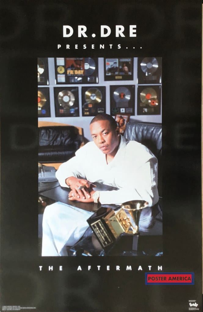 Dr. Dre Presents The Aftermath Vintage Album Promo Poster 22 x