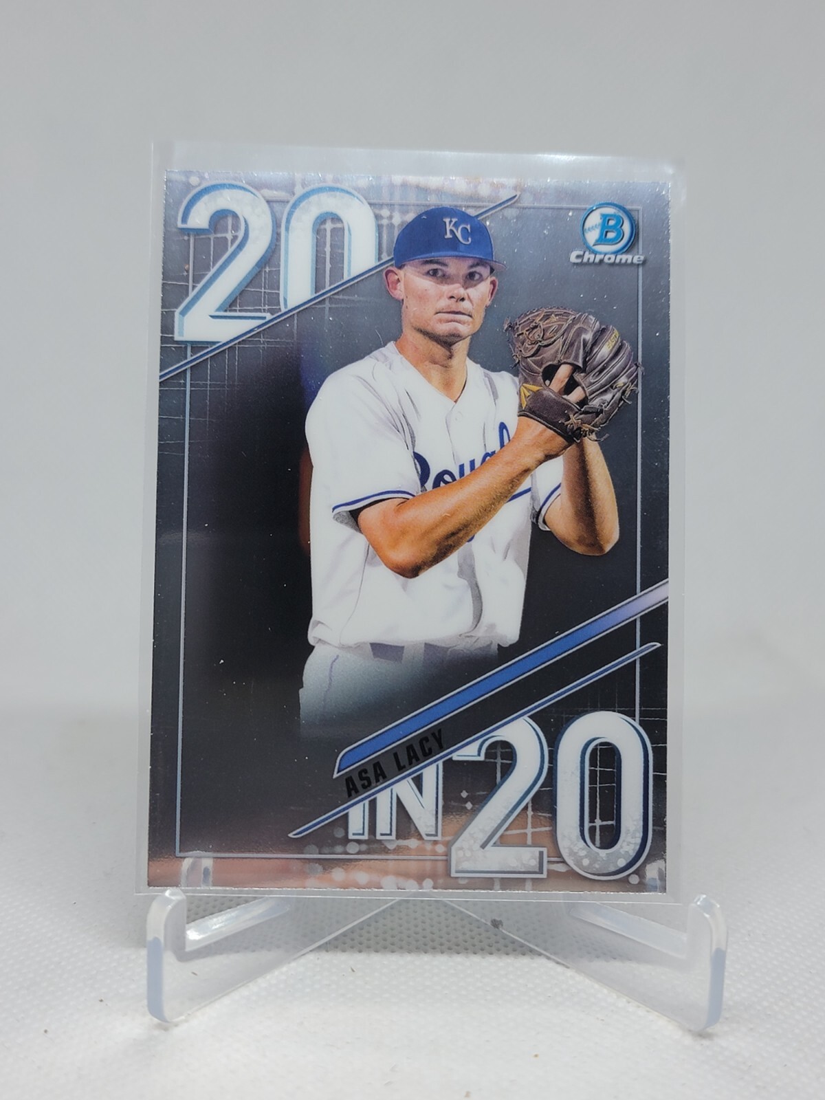 2020 Bowman Chrome Draft 20 in 20 Asa Lacy #20IN20-AL Kansas City Royals C7B