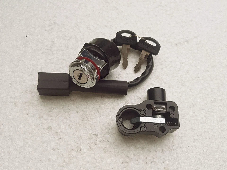 New Honda XL175 XL250 XL350 MT125 MT250 Main Ignition Switch Key SET Seat Lock - Image 2 of 4