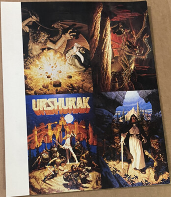 1993 Previews Comic Image Urshurak Brothers Hildebrandt Uncut 4 Card Promo Sheet
