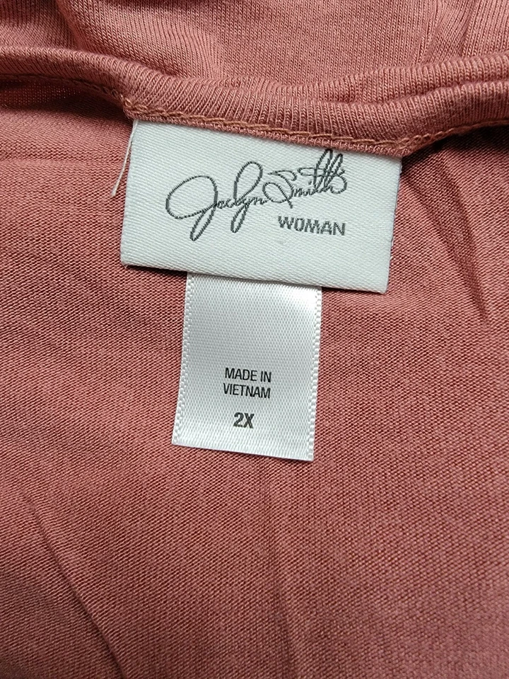 Jaclyn Smith Womens Shirt Top Blouse Size 2X Pinkish Purple - Image 2 of 4