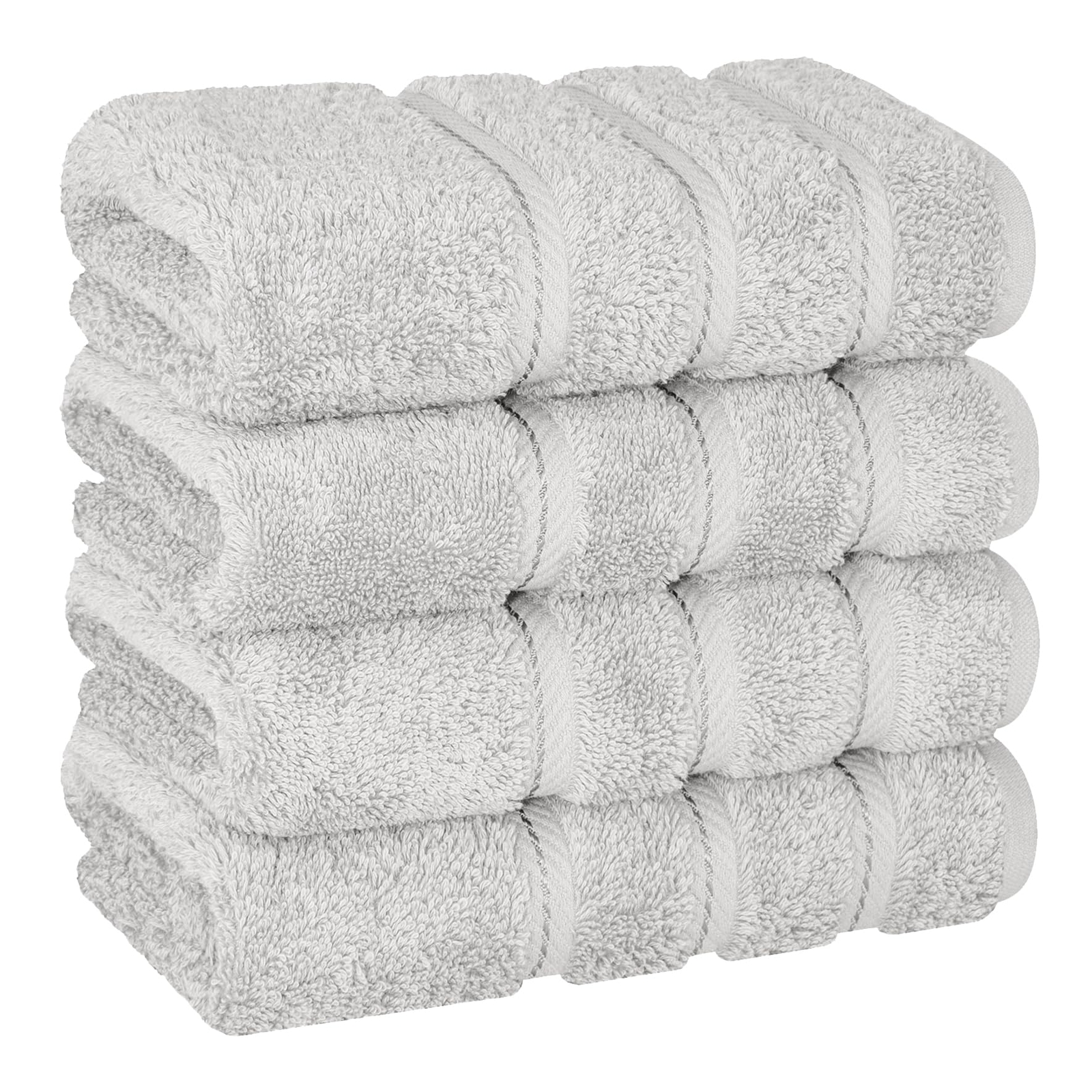 Luxury Hand Towels for Bathroom, 100% Cotton Turkish 4 Piece Hand Towel Set, ...