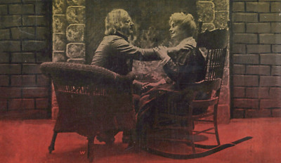 Life is Worth While, Isn't It? Loving Couple Divided Back Vintage Post Card