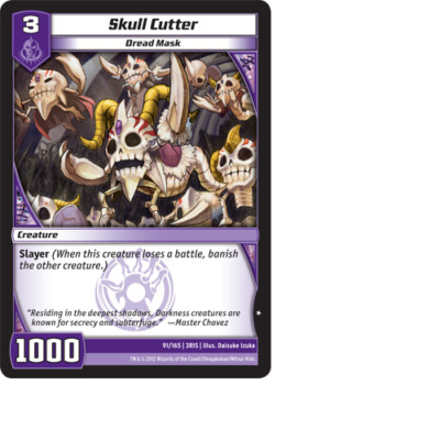 Kaijudo X3 SKULL CUTTER Common #20/43 (Playset) 1TVR Battle Decks 2012 TCG NM