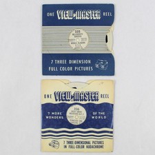 Lot of 2 Vintage Sawyer's ViewMaster Alabama Tennessee 335 336 World Wonders