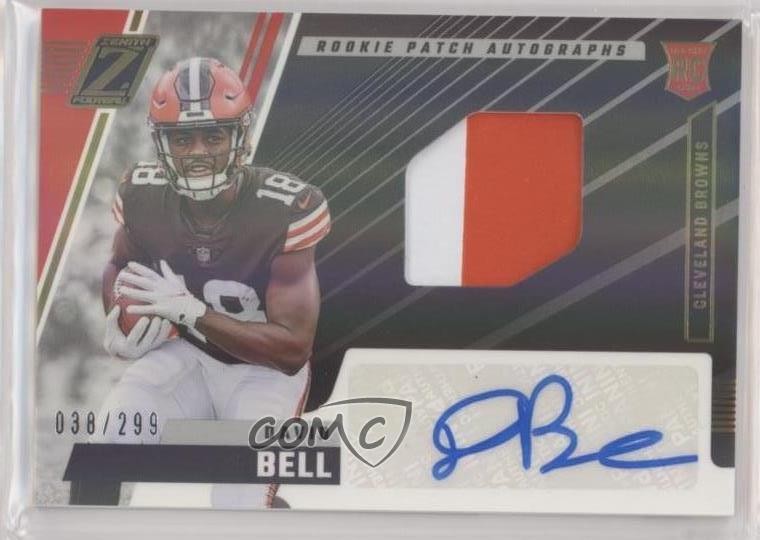 2022 Panini Zenith 38/299 David Bell #232 RPA Rookie Patch Auto RC 0rz7
