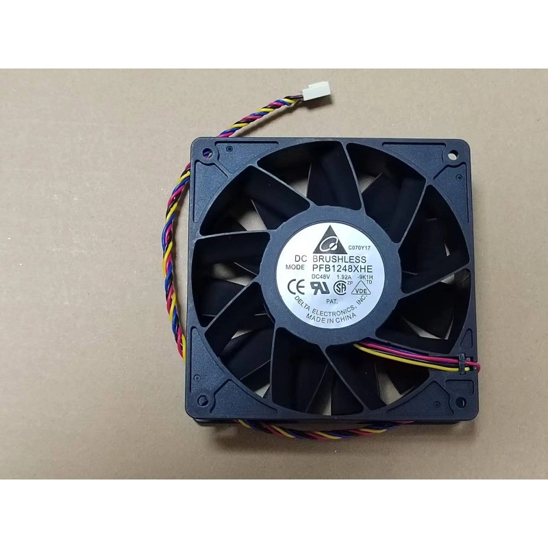 1PC DELTA PFB1248XHE 12038 12CM 48V 1.92A 4-wire cooling fan fast shipping