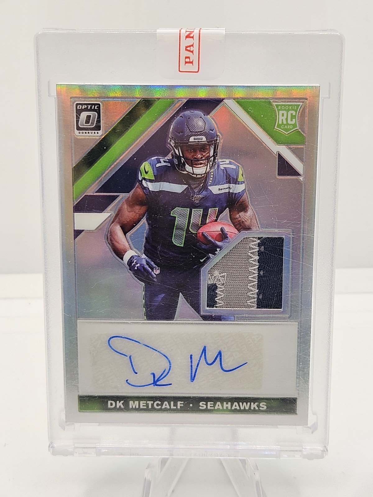 2019 Panini Donruss Optic Rookie Patch Autographs DK Metcalf #RPA-DKM /25 Sealed