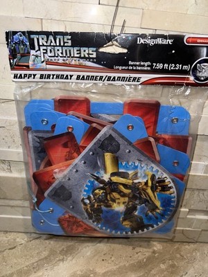 DesignWare Transformers Happy Birthday Banner NEW