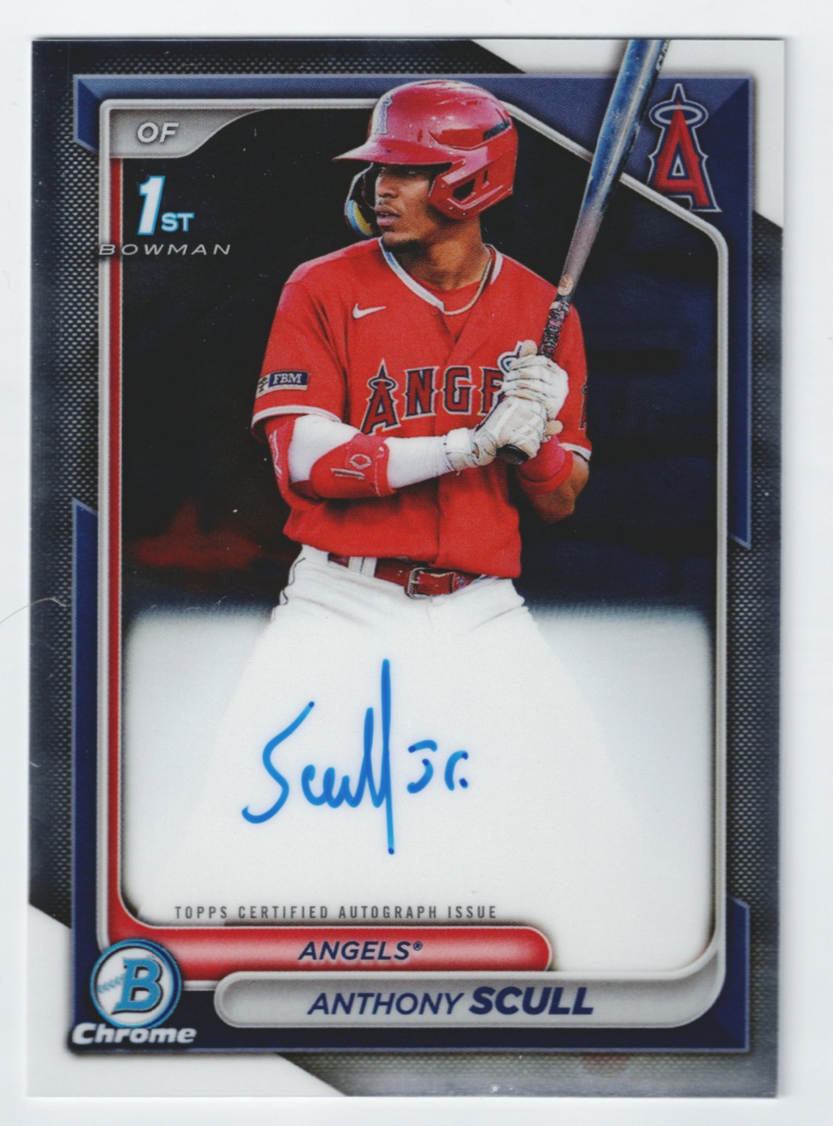 2024 Bowman Chrome Anthony Scull 1st Rookie Autograph #CPA-AS Angels