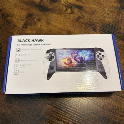 #ad Black Hawk 5.5 Inch Large Screen Handheld Video Game New w Open Box $34.00