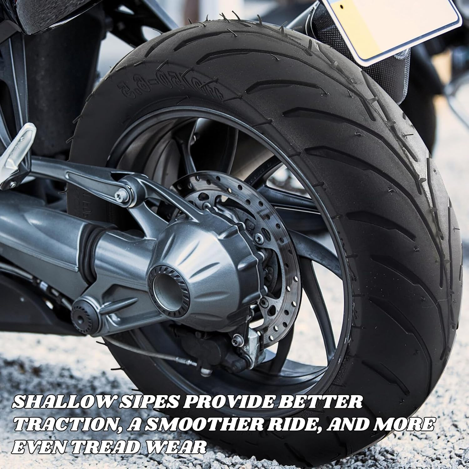 (1 Set) Universal Replacement Rear 110/50-6.5 Tire and Tube Set - Fits Most 38Cc