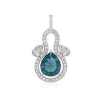 Cavill SilberanhäNger Fluorit 5,61Ct 925 Sterlingsilber Damen Schmuck